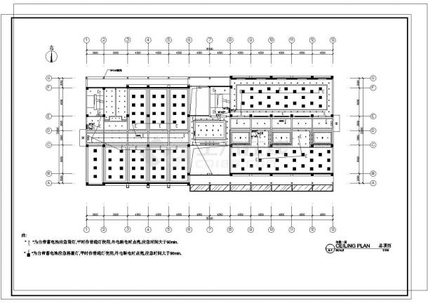 某高层办公楼建筑电气施工设计方案图纸（知名设计院设计）-图二