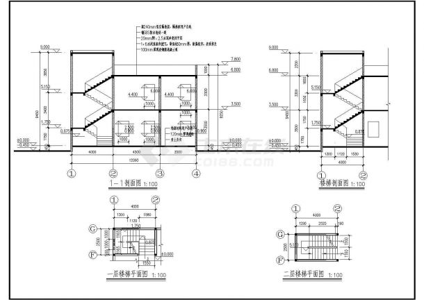 某二层12×10.5乡村风格别墅CAD建筑结构完整设计施工图-图一