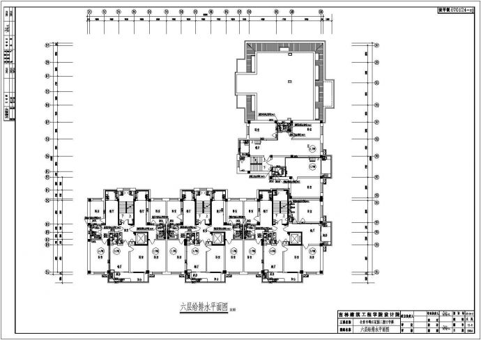 某小区高层商品房CAD给排水和采暖设计全套施工图_图1