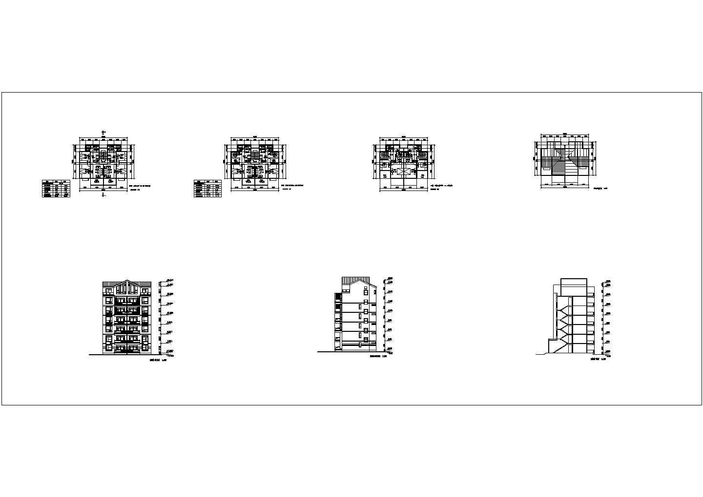 某住宅小区建筑CAD详细大样设计施工全套图
