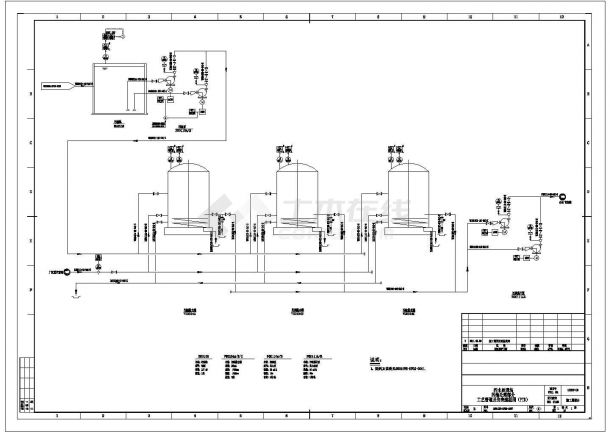 某污水处理场污油处理工艺管道及仪表流程图CAD设计图-图一