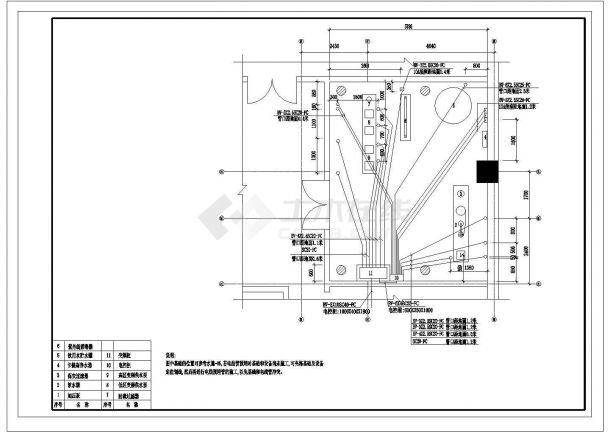 某北京直饮水机房CAD给排水构造设计全套图纸-图一