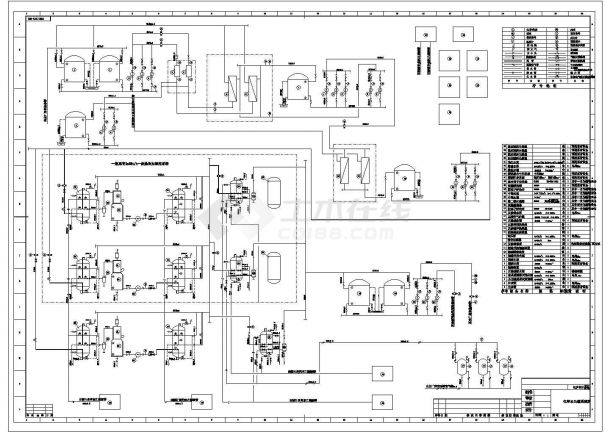 某电厂反渗透及离子交换系统图CAD大样设计图-图一