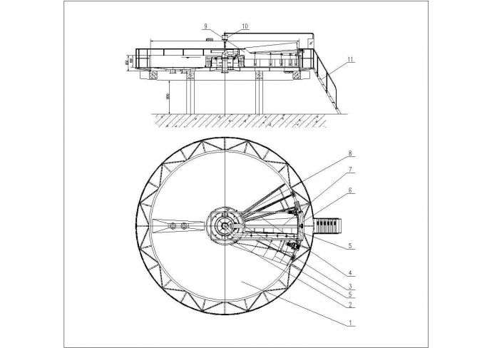 某高效气浮装置CAD施工节点设计图_图1