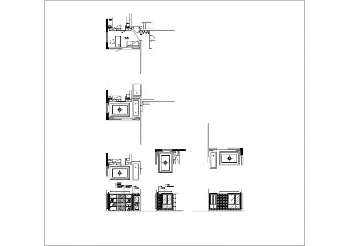 某书房家装CAD大样节点设计施工图_图1