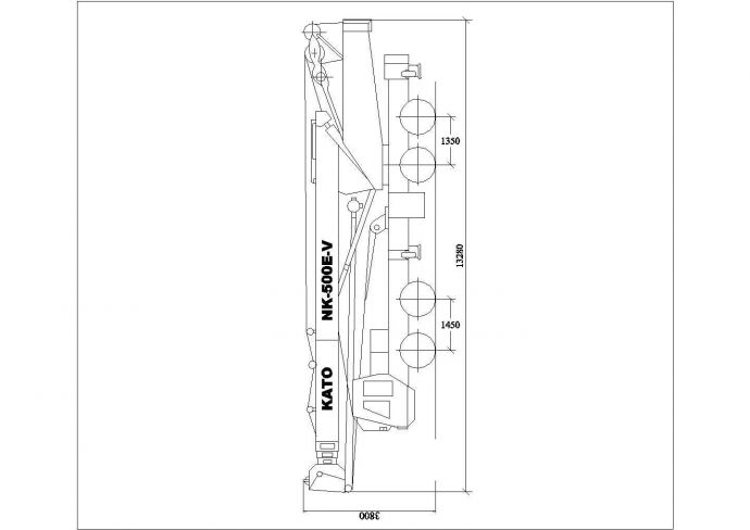 某汽车吊CAD详细节点设计图_图1