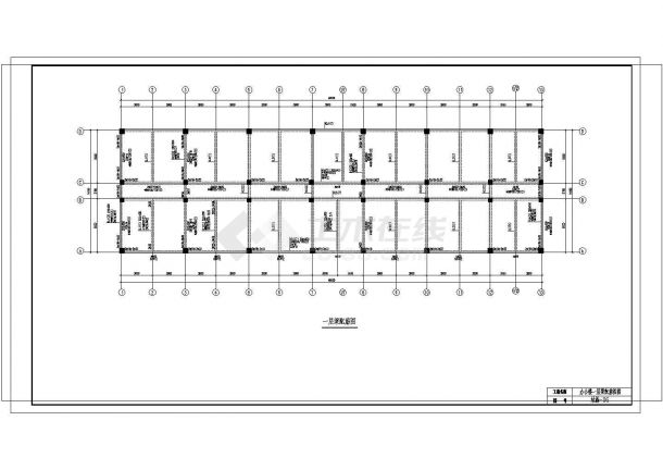  3层2072平米框架办公楼建筑、结构全套施工图-图二