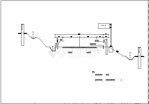 某安全设施布置图CAD施工节点剖面图-图一