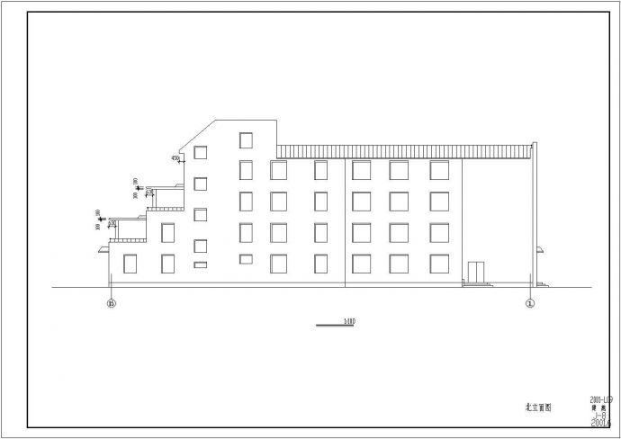 某市四层养老院全套建筑方案设计施工图_图1