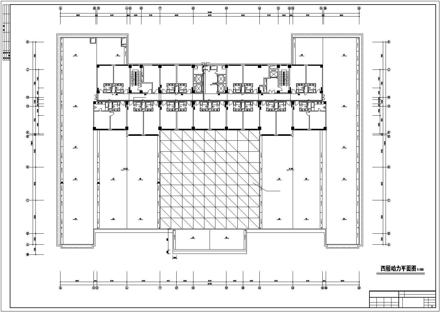 大连市某商业街16层框架结构商务大酒店全套电气系统设计CAD图纸