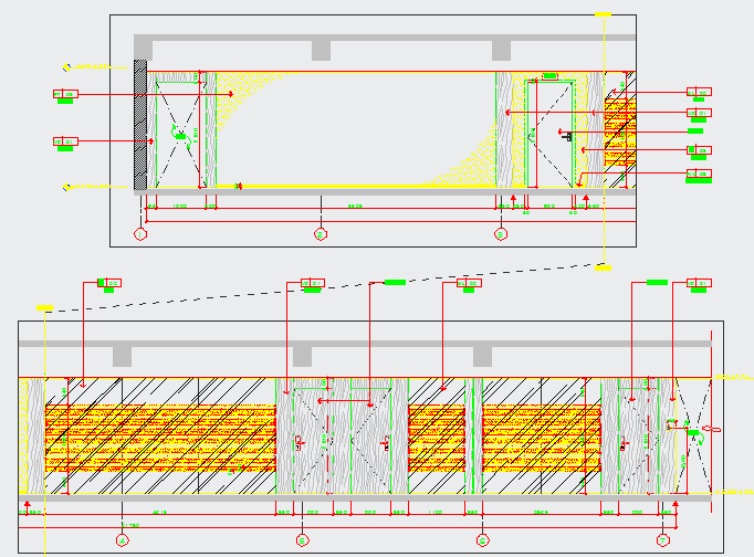 某美容医院施工8层立面CAD设计图_图1