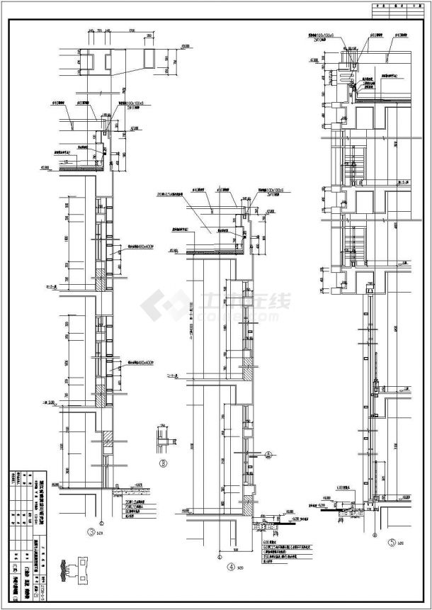 某医疗楼CAD构造详细设计图-图二