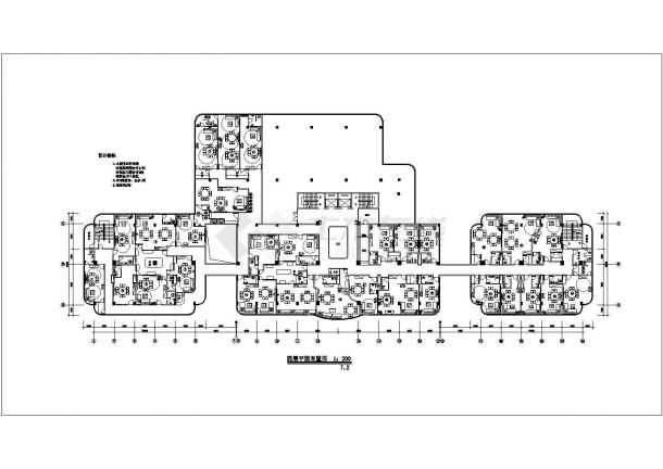 某东莞东海龙湾大酒店四层平面图CAD节点构造图-图一