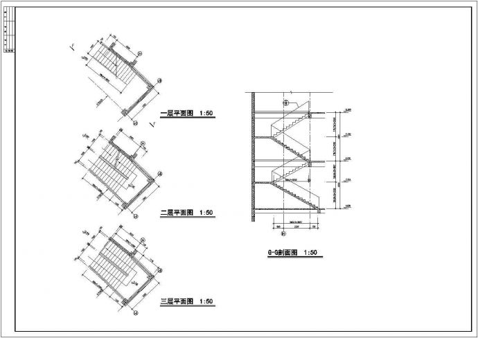 某经济开发区商业街建筑全套设计方案CAD图纸_图1