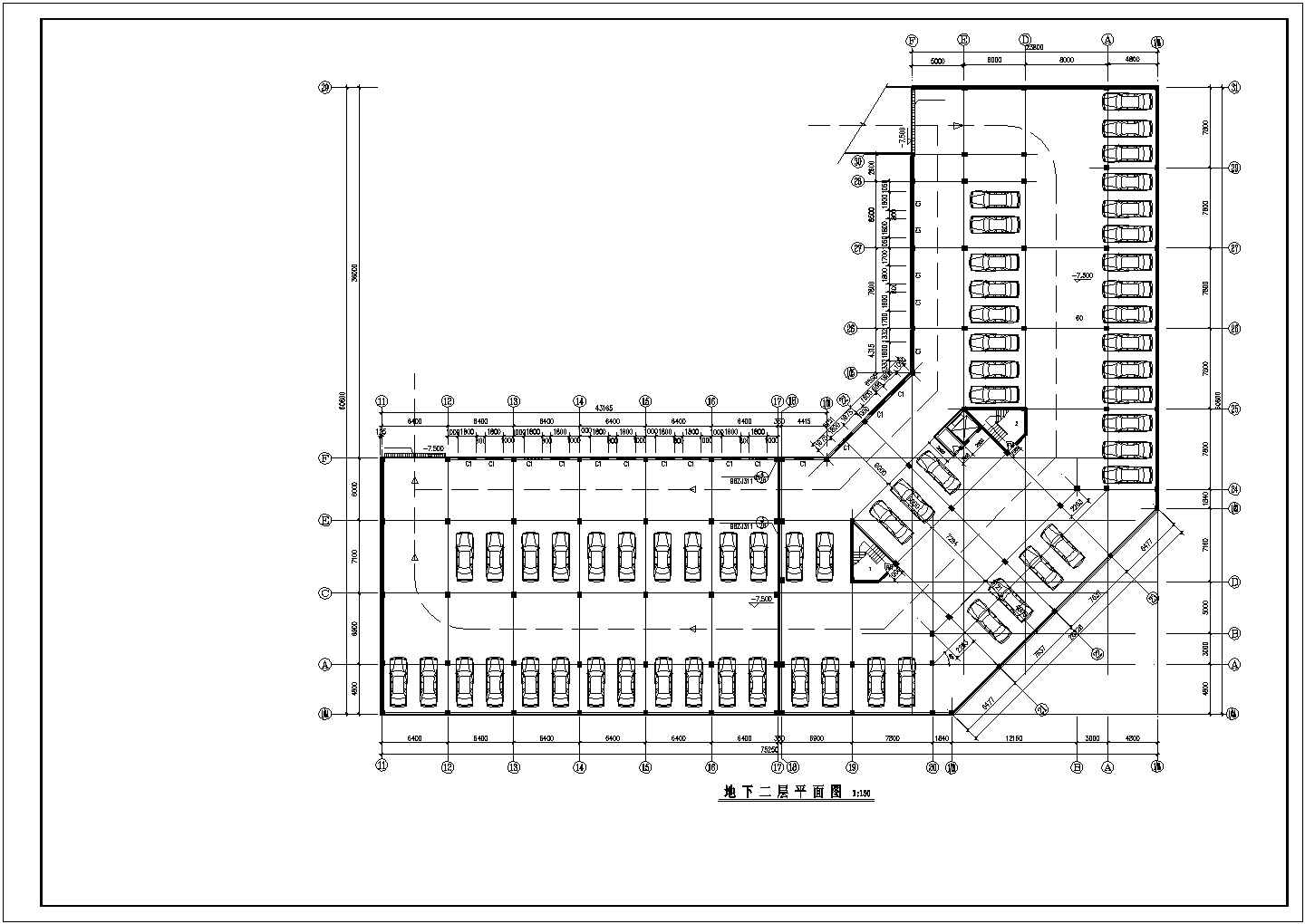 某经济开发区商业大厦建筑全套设计方案CAD图纸