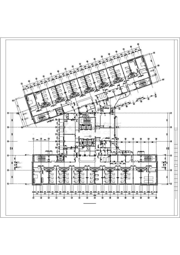 某经济开发区民生建筑全套设计方案CAD图纸-图二