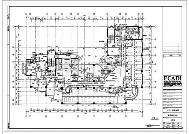 某医院CAD设计完整施工图六层平面-图一