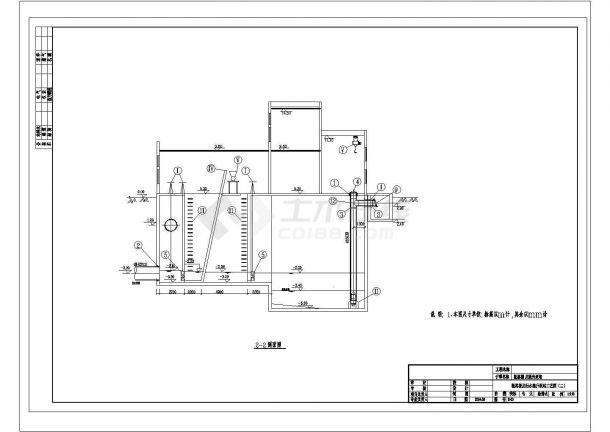 广东某污水处理厂套图粗格栅及提升泵站CAD给排水构造图纸-图二