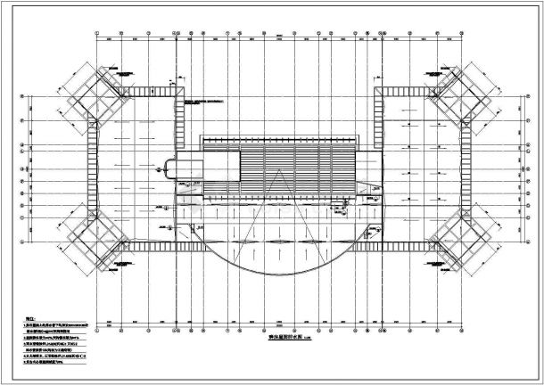 1.8万平米24层框剪结构商务星级酒店全套平立剖面设计CAD图纸-图二
