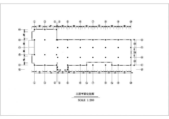 北京市丰台区某商业街6层框架结构商务酒店平立剖面设计CAD图纸_图1