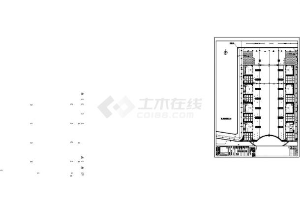 广东省东莞市石龙镇人民广场施工图-1区2区竖向布置图-图一