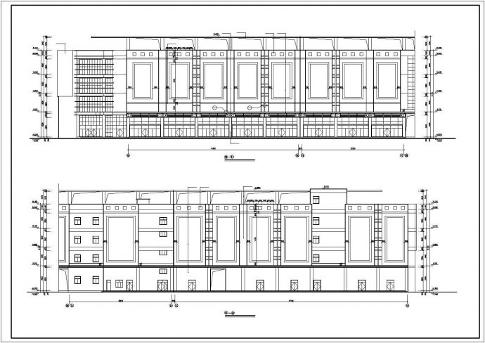 某经济开发区大型超级商场建筑设计方案CAD图纸_图1