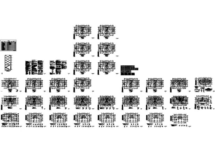 20层框剪结构住宅楼结构施工图(坡屋面)CAD_图1