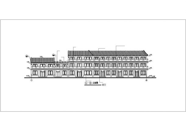 某经济开发区仿古街建筑设计全套方案CAD图纸-图一