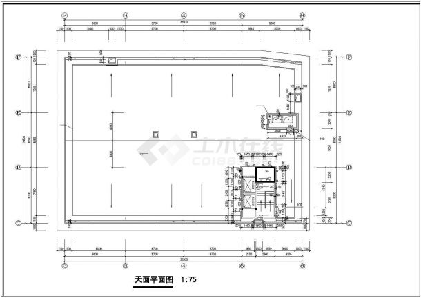 某经济开发区大酒店建筑设计全套方案CAD图纸-图一