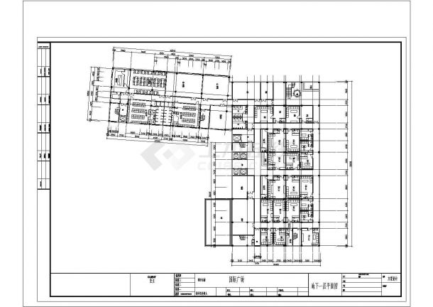 某经济开发区国际广场建筑设计全套方案CAD图纸-图二