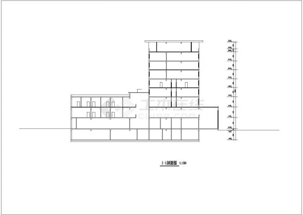 某经济开发区商业街高层酒店建筑设计全套方案CAD图纸-图一