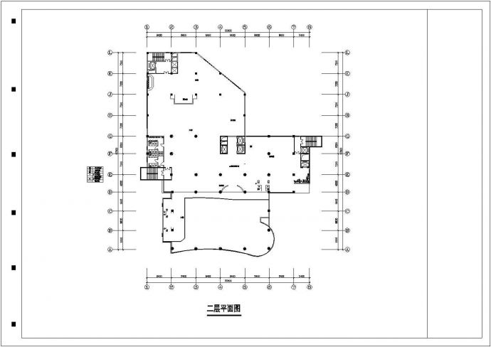 某经济开发区花园式酒店建筑设计完整方案CAD图纸_图1