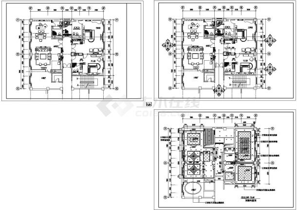  CAD drawing for construction design of a full set of presidential suite in a luxury hotel - Figure 1