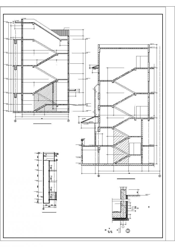 某经济发达区综合大楼建筑设计完整方案CAD图纸_图1