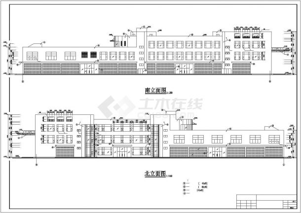 某经济发达区商贸城沿街建筑设计完整方案CAD图纸-图一
