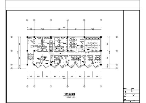 某娱乐宾馆工程平面图CAD图纸-图一