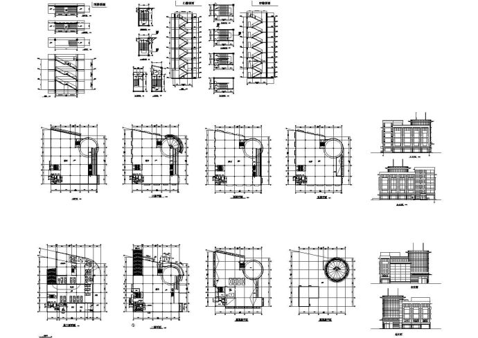 某地精致岳堤超市全套建筑施工设计cad图（含屋顶层平面图）_图1