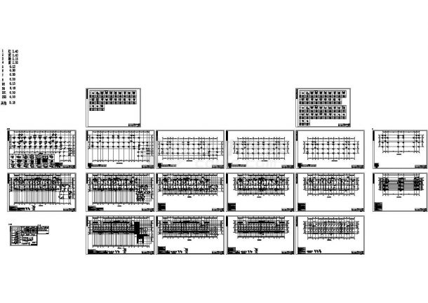 五层框架结构教工宿舍结构施工图CAD-图二