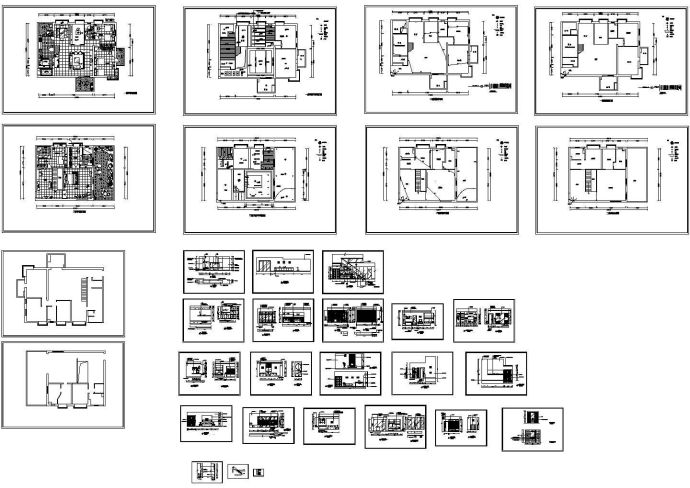 某高档多层豪宅室内装修设计cad全套施工方案图（甲级院设计）_图1