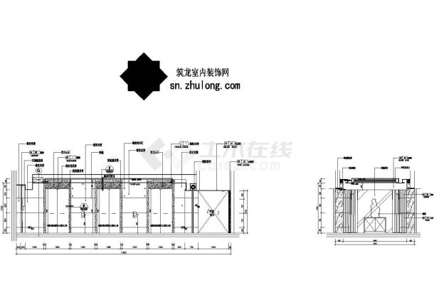 涉外商务酒店走廊及电梯厅施工图（9张）-图二