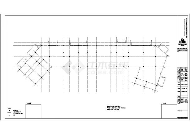 多层坡屋顶商业建筑施工图纸（CAD)-图一