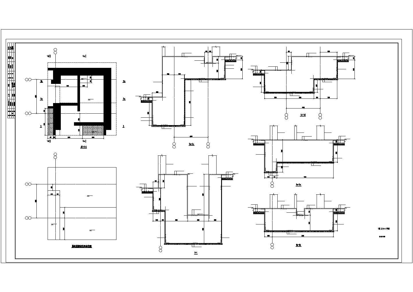 独立基础及底板结构详图（CAD）