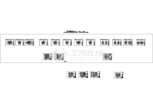 某国际度假酒店双人套间竣工图-图二