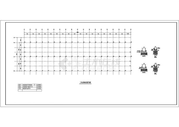 岳阳34米跨钢结构物流仓库CAD大样构造节点图-图二