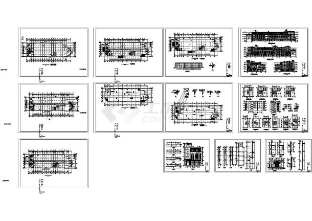 盐城中茵海华广场12#楼全套建筑施工设计cad图纸-图一