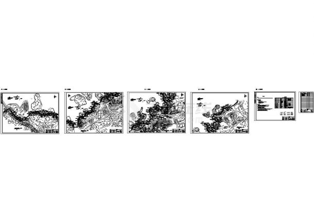 【园林景观设计】东莞市滨湖路绿化喷淋系统工程施工图纸_cad-图一