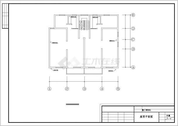 某地区6层1梯2户工程学院教职工宿舍给排水施工图-图二