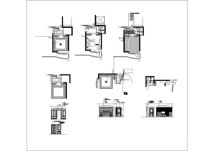 某长辈房家装CAD设计节点完整构造施工图_图1