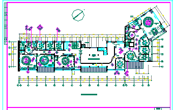 华海园住宅小区会所经典中式餐厅施工cad图，共二十八张-图一