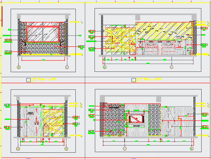 某美容医院施工6层立面CAD大样节点设计图纸_图1